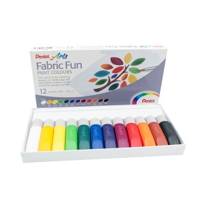 Zestaw farb do tkanin Pentel Fabric Fun - 12x6ml 