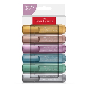 Zestaw zakreślaczy Faber Castell 1546 Metallic - 6 kolorów