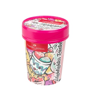 Zestaw zakreślaczy Faber Castell Highlighters Ice Cream Cup Pastel & Neon - 10 sztuk - edycja limitowana