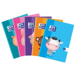 Zeszyt Kids OXFORD A5, 16k., linia podwójna kolorowa