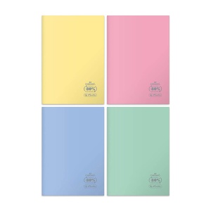 Zeszyt Herlitz Pastel Eco Colors B5, 60k., kratka
