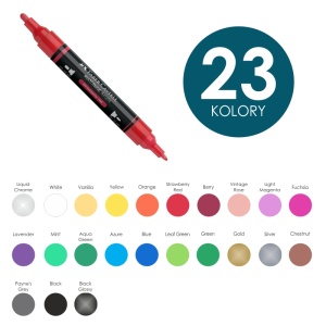 Markery akrylowe dwustronne Faber-Castell Multimark Acrylic - różne kolory