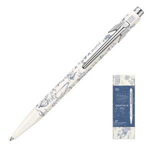 Długopis Caran d'Ache 849 Toile De Jouy, White - edycja limitowana