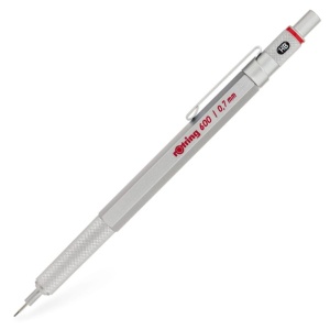 Ołówek automatyczny Rotring seria 600 - 0,7mm srebrny