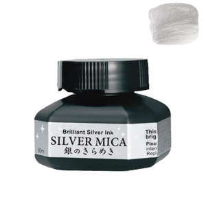 Tusz do kaligrafii Kuretake 60ml - SILVER MICA