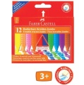 Kredki woskowe trójkatne JUMBO FABER-CASTELL 12 kol. - wymazywalne