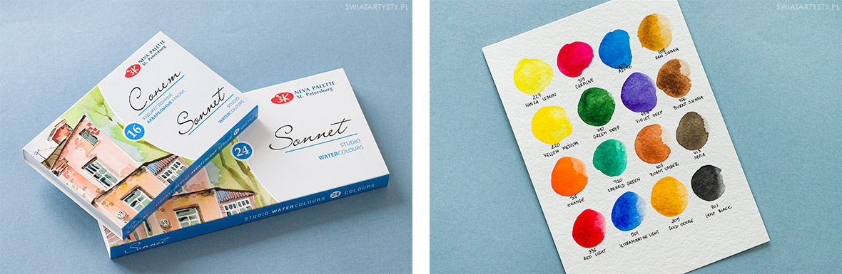 Farby akwarelowe Nevskaya Palitra Sonnet